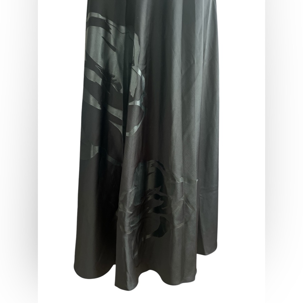 NWOT Ted Baker Short sleeve bias cut midi slip dress black size 1 US 4 Small - Picture 4 of 12